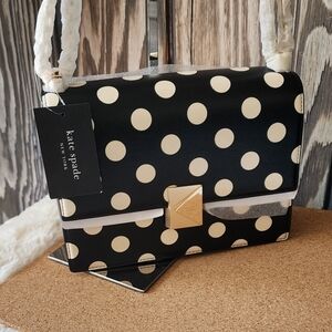NWT Kate Spade Deco Polka Dot Chain Convertible Bag